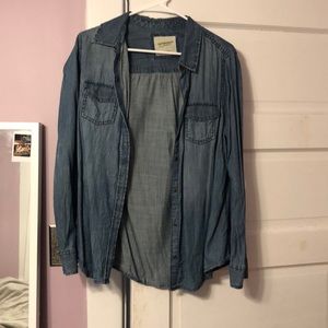 Denim button up